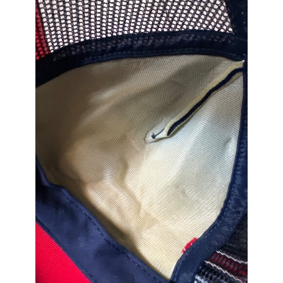 Vintage Arvin Tri Stripe Trucker Hat One Size Fits All Made In USA Navy & Red Me - Picture 7 of 7